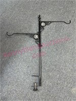 Metal swing arm plant /bird feeder holder