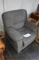 large upholstered recliner-fake suede material