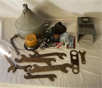 Battery Tender, Old Tools, Funnel