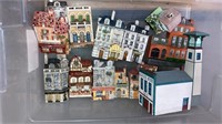 Lot of small porcelain resin type houses
