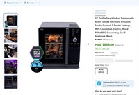A671  GE Profile Smart Indoor Smoker Electric Bl