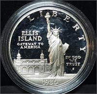 1986 S Statue of Liberty Proof Silver Dollar