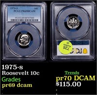 Proof PCGS 1975-s Roosevelt Dime 10c Graded pr69 d