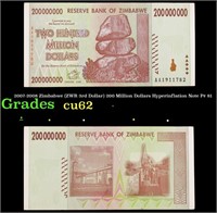 2007-2008 Zimbabwe (ZWR 3rd Dollar) 200 Million Do