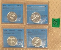 1998 $0.50 “Canada’s Ocean Giants” Silver Coins
