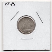 1945 Canada 10 Cents
