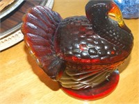 Red glass turkey