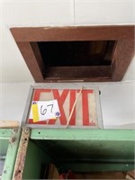 Light up "EXIT" sign