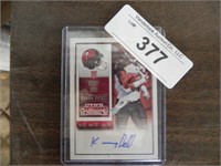 Kenny Bell signed Rookie Ticket/Card