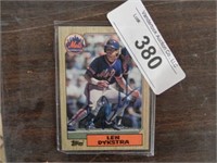 Len Dykstra (Mets) Signed Topps trading card