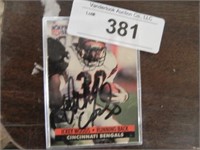 Ickey Woods (Bengals) NFL Pro Set Signed card