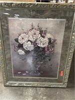 LARGE FRAMED SIGNED PRINT GLYNDA TURLEY W COA