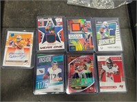 Lot of Football Cards Patch & Auto Cards