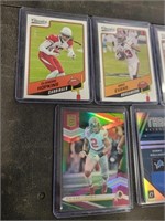 Lot of Football Cards Hopkins, Evans, Young