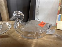 SHANNON CRYSTAL LIDDED DUCK BOX