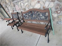 "Berkeley Forge" outdoor Bench and Chair