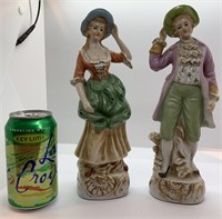 Two Tall Porcelain Figurines