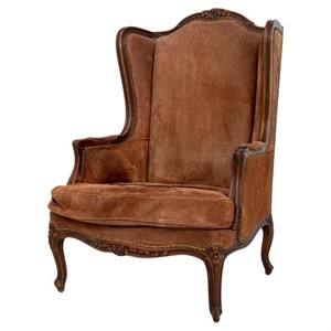 Gautier Style Louis XV Manner Beechwood Bergere