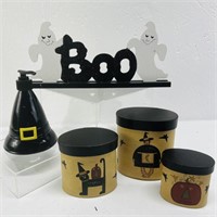 Halloween decorations. Soarkly boo sign with