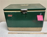 Old Metal Coleman Cooler - AS-IS