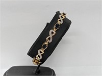 Vermeil/.925 Sterling Sapphire & Diamond Bracelet