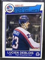 83-84 OPC Lucien DeBlois Jets Highlight #378