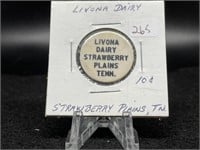 Livona Dairy 10 cents (Strawberry Plains, TN)