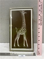 Siegfried Weng Framed Signed Giraffe Print