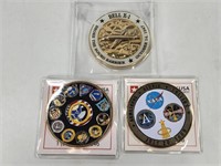 3) MILITARY CHALLENGE COINS