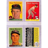 (4) High Grade 1958 Topps Baseball Cards