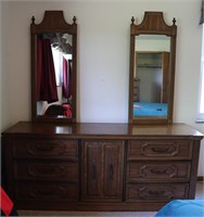 Bassett Double Mirror Dresser