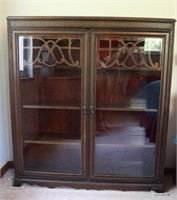 Antique Glass Front Bookcase