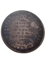1834 Boston Peck and Brunh Hard Times Token