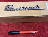 (1) Old Barracuda Car Emblem