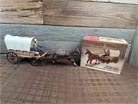 Battery Operated Covered Wagon Action Horse