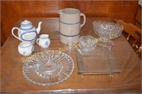 Serving Platters, Serving Bowls, Pitcher, Tea Set