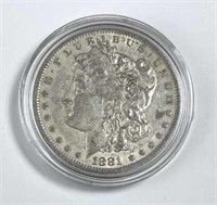 1881-O Morgan Silver Dollar, U.S. $1 Coin