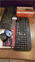 3 keyboards, 2 mice, fax modem new