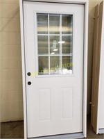 36" right hand 9 lite composite exterior door