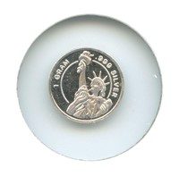 1 gram Silver Round - Statue of Liberty, .999