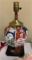 Modern Imari Style Vase Lamp