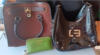 2 Purses and Wallet
