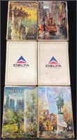 (6) DECKS OF DELTA AIRLINES PLAYING CARDS