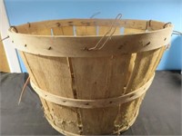 *LPO*3 Wood Slat Decorative Baskets w/Wire Handles