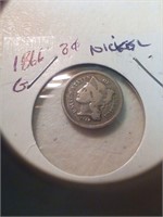 1866 3 cent nickel