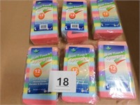 6-12 packs sponges