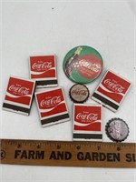 Vintage lot of advertising matchbooks model caps,