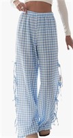 (L)-3 Pack Women Y2k Striped Lounge Pants