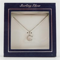 Sterling Silver Horseshoe Necklace - .925,