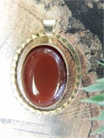 CARNELIAN PENDANT ROCK STONE LAPIDARY SPECIMEN